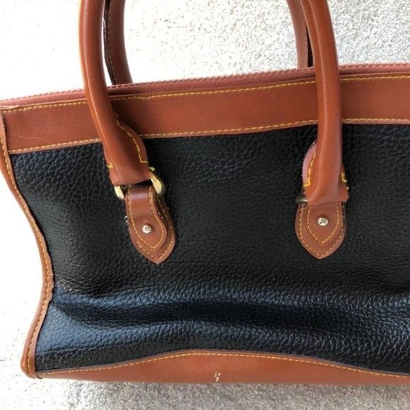 DOONEY & BOURKE Vintage 90's Leather Handbag - Picture 4 of 8